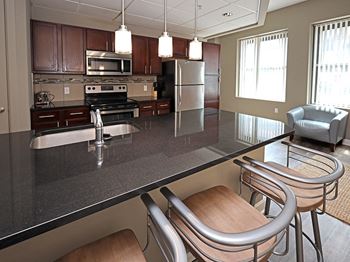 Kitchen island with sink